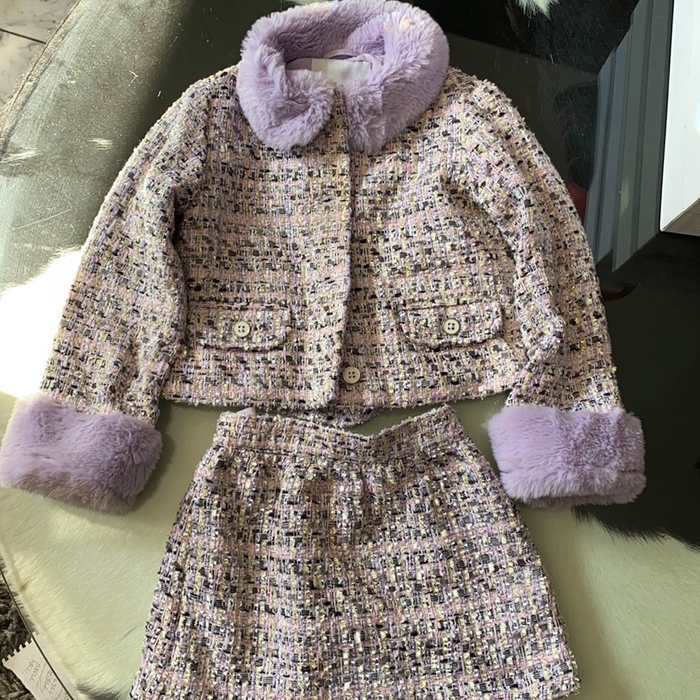 Tweed Skirt and Jacket Set